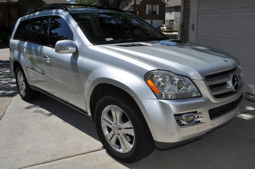 2007 mercedes gl450, silver exterior, black leather interior, fully loaded
