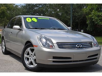 2004 infiniti g35 3.5l v6, sedan, leather, aut trans, clear title, no reserve.