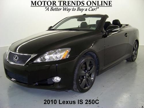 Convertible leather htd ac seats black chrome wheels 2010 lexus is250 is 250 31k