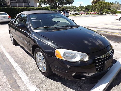 2004 chrysler sebring limited convertible 2-door 2.7l no reserve!!