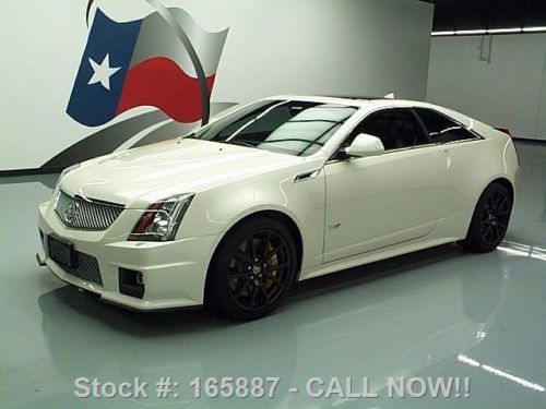 2011 cadillac cts-v coupe auto sunroof nav rear cam 11k texas direct auto