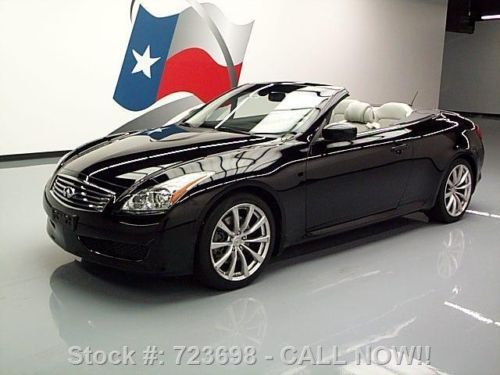 2009 infiniti g37 hardtop convertible nav rear cam 56k texas direct auto