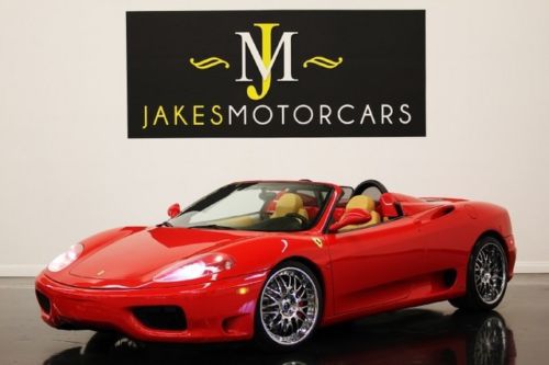 2003 ferrari 360 spider f1, red/tan, just serviced, loaded w/options! very clean