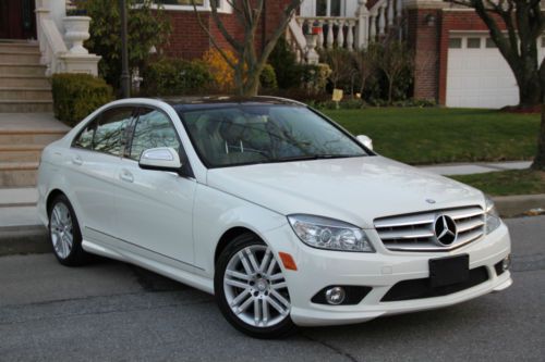 Sport amg premium navigation panoramic roof white/tan heated/power both seats