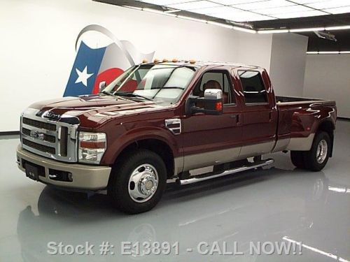 2008 ford f-350 king ranch diesel drw rear cam 45k mi texas direct auto