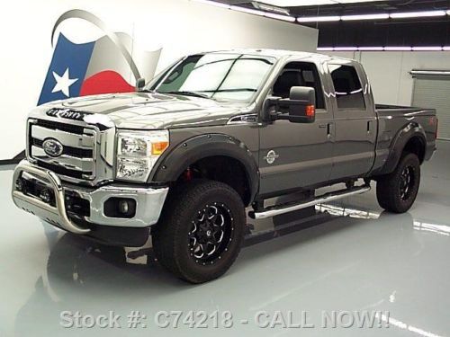 2011 ford f-250 lariat crew fx4 4x4 diesel rear cam 62k texas direct auto