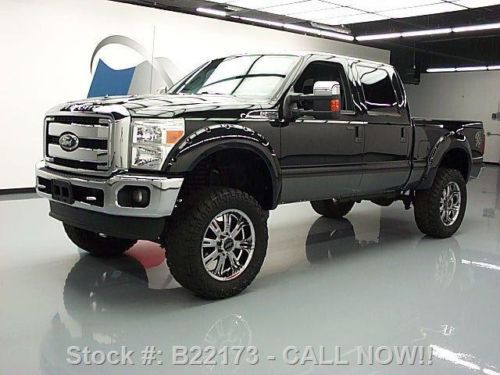 2011 ford f-250 crew 4x4 lifted rawlings leathr nav 44k texas direct auto