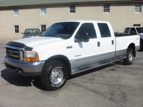 99 ford f350 xlt 4x4 1 ton crew superduty 7.3 powerstroke diesel 6 speed mint!