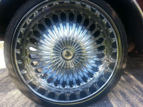 83' chevy caprice burgandy 24' rims