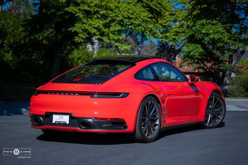 2020 porsche 911 carrera 4s - guards red over slate grey!