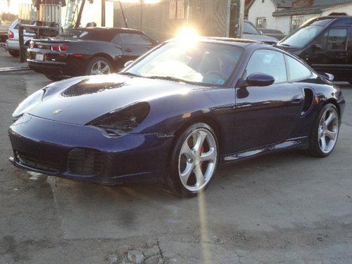 2002 porsche 911 carrera turbo salvage repairable rebuilder only 77k miles runs!