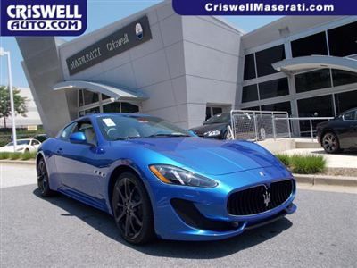 New 2013 maserati granturismo sport nav leather coupe blue v8 loaded white