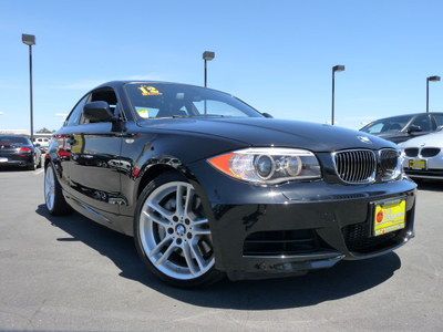 135 coupe manual 3.0l nav navigation black warranty 1 one owner m sport package