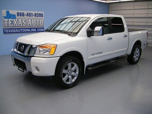 We finance!!!  2010 nissan titan 5.6 le 4x4 heated leather xm tow texas auto