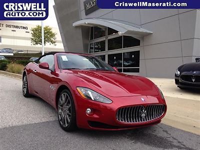 2014 maserati granturismo convertible sport nav ferrari v8 loaded rosso red