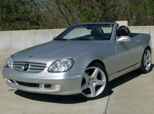 2002 mercedes benz slk 320 no reserve clean carfax report 18" amg wheels