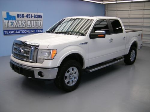 We finance!!!  2012 ford f-150 lariat 4x4 roof nav heated leather 38k texas auto