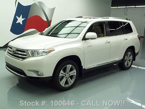 2013 toyota highlander limited sunroof nav rear cam 9k texas direct auto