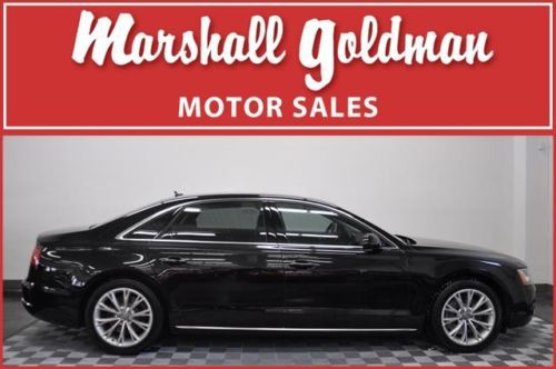 2012 audi a8l 4.2 in phantom black pearl  w black leather interior  26000 miles