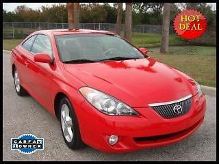 2006 toyota camry solara  sle v6 leather sunroof fl 1 owner fully serviced!