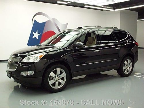 2010 chevy traverse ltz sunroof leather nav dvd 49k mi texas direct auto