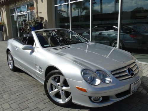 2007 sl 600 convertible silver hard top mercedes