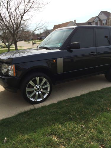 2003 land rover range rover hse sport utility 4-door 4.4l- navy