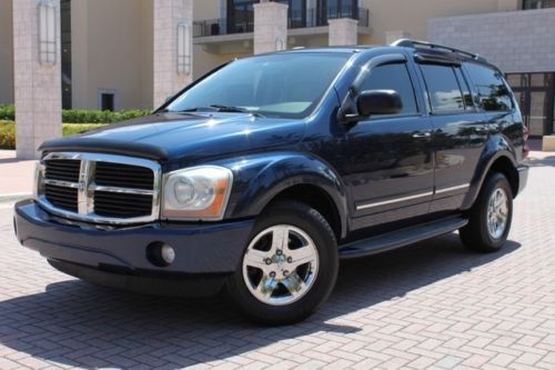 2004 dodge durango limited 1 owner, hemi v8, rear dvd, 3rd row, sunroof, hitch