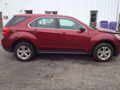 2010 chevrolet equinox ls runs drives 60k mi light damage salvage, great on gas