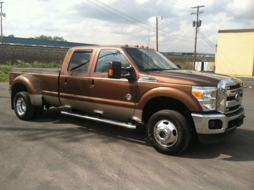 Brown super duty drw black leather interior 6.7 power stroke diesel