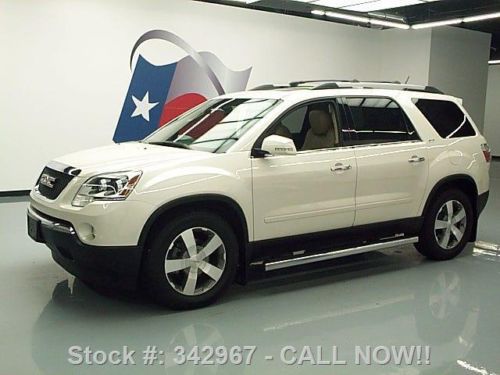 2011 gmc acadia slt dual sunroof nav dvd rear cam 33k texas direct auto