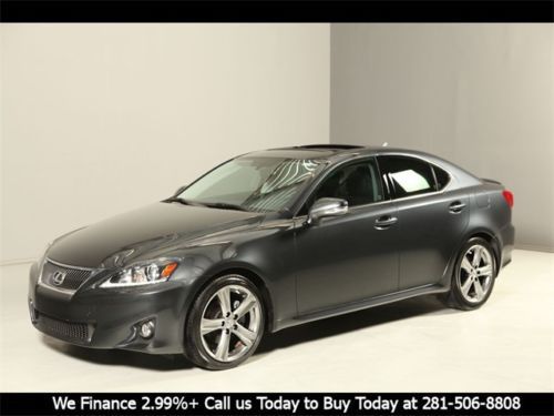 2011 lexus is250 sport sunroof leather heat/cool seats xenons spoiler wood alloy