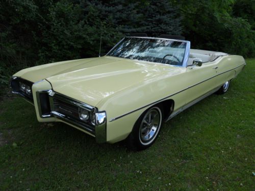 1969 pontiac bonneville convertible big block 428 rally ii factory a/c power top