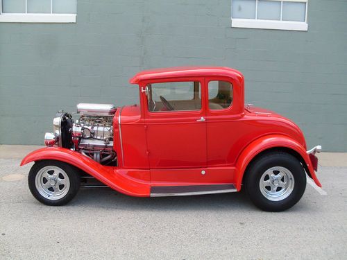 1930 ford model a 5 window hot rod v8 with blower ac pb front disc priced 2 sell