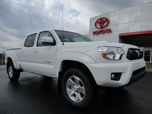 All new 2013 tacoma double cab long bed 4x4 trd sport rear camera 4wd white