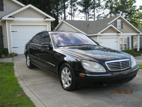 2001 mercedes benz s430 sedan black on black navigation shade super clean