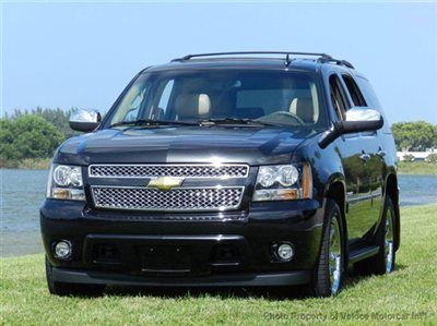 Black on tan tahoe ltz *towing package *entertainment *loaded! fully documented*