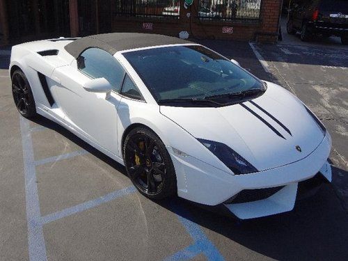 2011 lamborghini gallardo lp560-4 spyder salvage repaired only 13k miles loaded!