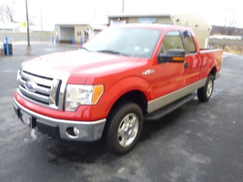 10 ford f-150 xl red clean low miles new inspection 4x4 super crew cruise cd