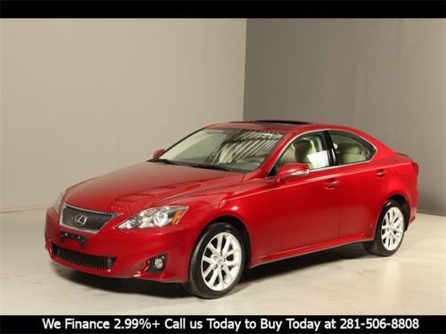 2011 lexus is250 awd sunroof xenons wood heat/cool seats spoiler keylessgo lux !