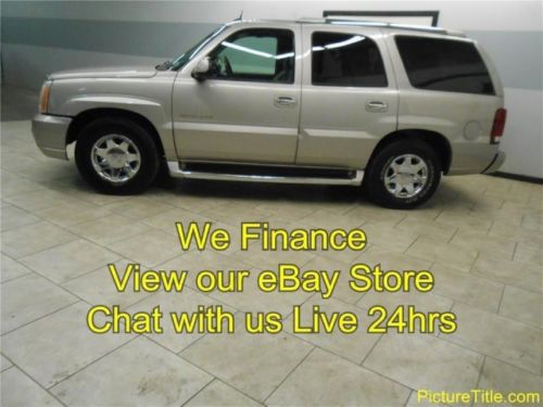 04 escalade tv dvd chrome wheels heated seats we finance texas