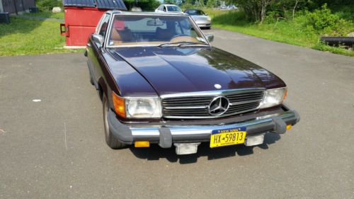 1974 mercedes-benz 450 sl convertible 129k burgundy - automatic 8 cylinder