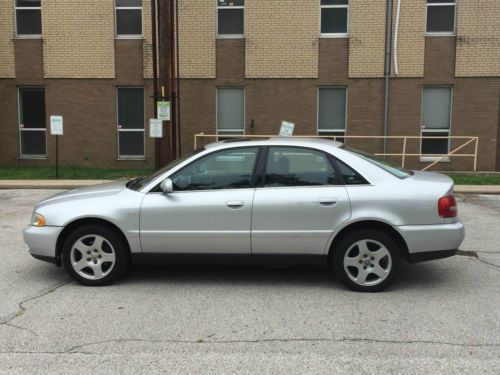 Silver 1999 audi a4 with the 2.8 v6 engine - call/text 317-728-0514