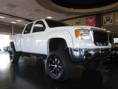 2008 gmc sierra 2500 hd diesel 4x4 slt leather lifted loaded