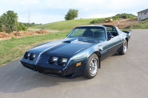 1981 pontiactrans am dark blue metallic 22,000 all original survivor car 1 owner