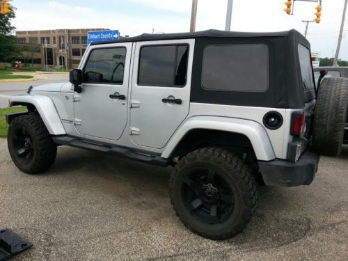 2007 jeep wrangler unlimited sahara sport utility 4-door 3.8l lifted rockstars