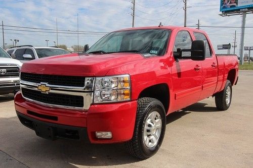 2009 chevy silverado 2500hd 4wd 4x4 crew cab ltz heated leather seats camera  on