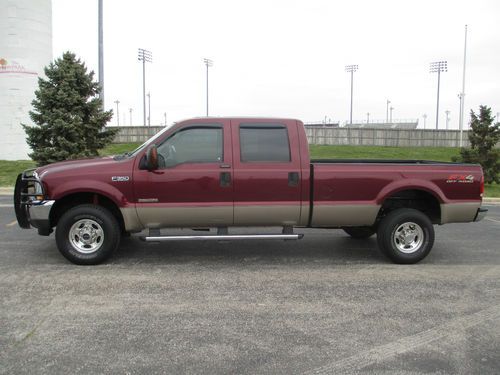 2004 ford f-350 super duty lariat crew cab pickup 4-door 6.0l *no reseerve!*