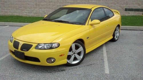 2004 pontiac gto yellow jacket 6 speed manual transmission very rare! low miles!