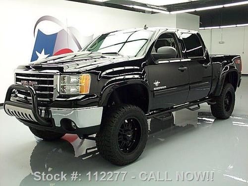 2012 gmc sierra z71 4x4 lift black widow rear cam 20's! texas direct auto